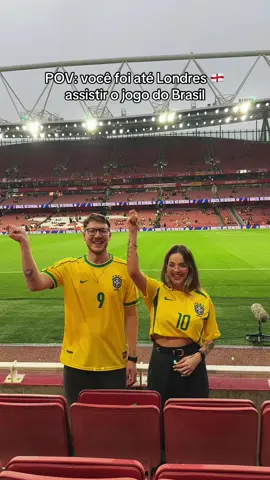 a gente assistiu um jogo do Brasil em Londres AAAAAAAAAA até agora sem acreditar 😮‍💨🇧🇷 #brasileirospelomundo #brasileirosnaeuropa #londres #brasil 