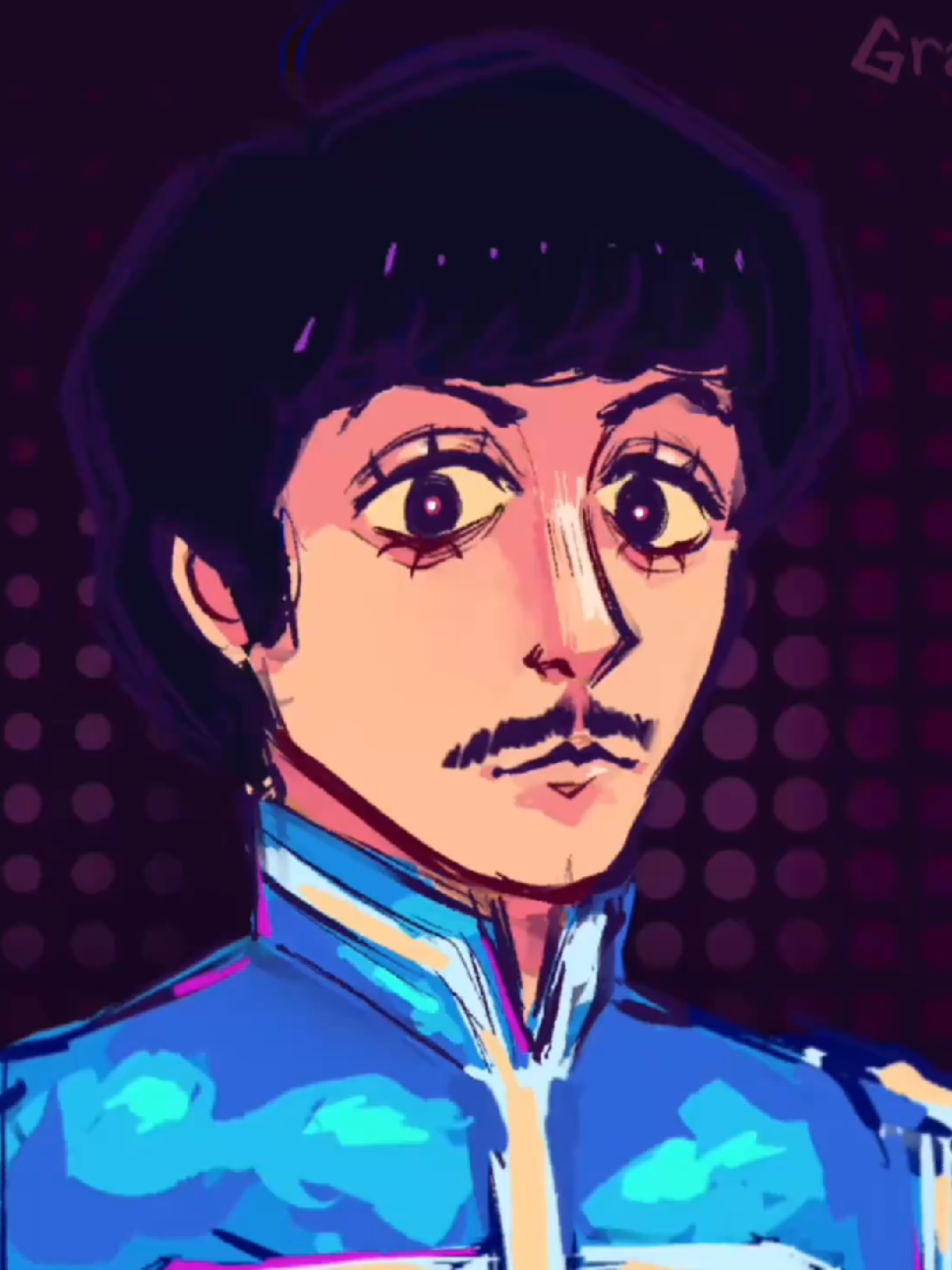 this is a lazy video but I wanted to practice my tweening.... anyways billy shears?!?!?!? I wanted another excuse to draw beatles stuff heh #beatles #paulmccartney #billyshears #thebeatles #animationmeme 