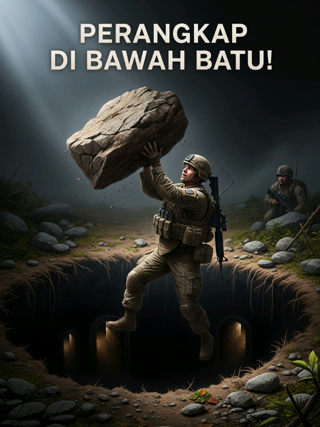 Seorang prajurit bersembunyi di bawah batu palsu, sama sekali tidak tahu bahwa ada prajurit Amerika yang sedang mengamatinya dari kejauhan. Mengira itu bunker musuh, prajurit Amerika itu langsung berlari mendekat, mengangkat batu palsu itu, dan melemparkannya begitu saja. Tanpa ragu ia melompat ke dalam lubang yang tampak hanya berisi kegelapan… tanpa menyadari bahwa tidak ada jalan keluar. Dalam hitungan detik—jepret!—ia terjatuh ke dalam perangkap pertarungan yang mematikan. Ternyata lubang itu punya dua terowongan: satu aman… dan satu lagi membawa langsung pada kematian. Dan hari itu, ia memilih terowongan yang salah. #3danimasi #ceritamenarik #viral?fypシforyoupage #CapCut 
