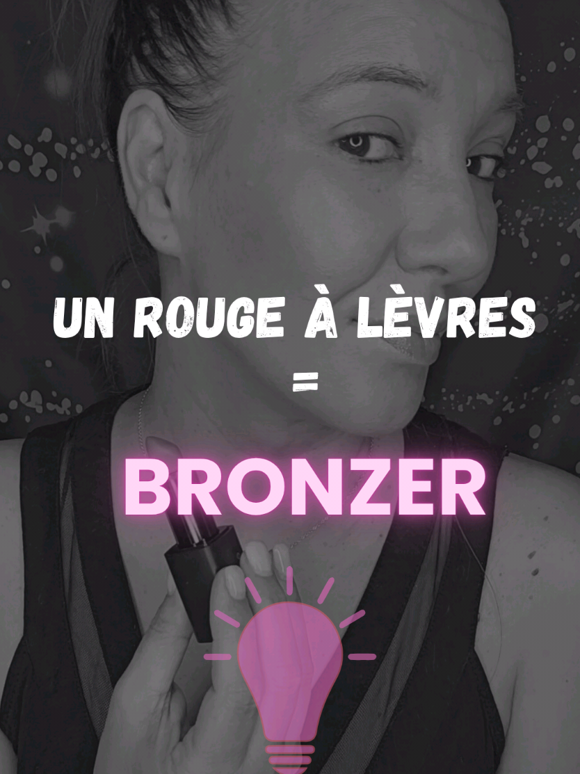 TOUT EST POSSIBLE AVEC UN ROUGE À LÈVRES ✅️ Tu aimes le redu ⁉️ La teinte est juste incroyable 😍 #makeup #beauté #maquillage #bronzer #rougealevre 