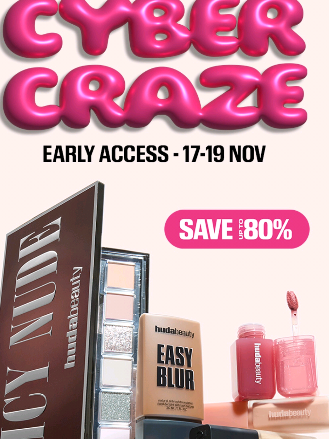 🌸Coucou les girls, la cyber craze est ouverte pour les membres premium ! Voici un aperçu des produits en promo! 4 cadeau offert a partir de 180€ d'achat , vous avez un aperçu de mes cadeau à la fin de la vidéo 🥰 Soyez prête le 17 novembre, préparez vos paniers 🥳💪 #hudabeauty #hudacybercraze #makeuphudabeauty #huda #cybercraze @Huda Beauty @Huda @Wishful Skin 