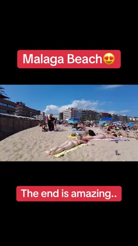 Malaga Beach😍 #beachwalk #malaga #beachvibes #sunbathing #goviral 