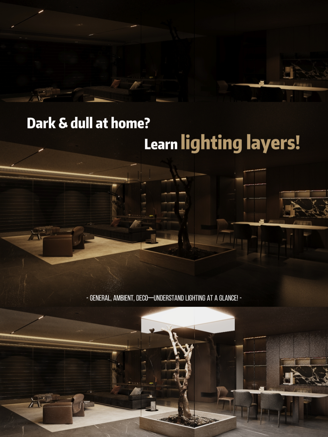 Layer your lights = Instant high-end vibe✨ #interiormalaysia #interiordesign #inspirasirumah #lighting #2sense #lightingdesign #vibes #灯光设计 #LightingTips #lampu