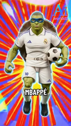 ⚽🐢LLEGA MBAPPÉ TORTUGA NINJA!  Define como un auténtico ninja con el jugador del @Real Madrid C.F.  *Vídeo humorístico, no representa personas reales #mbappe #realmadrid #fff  #futbol #ia