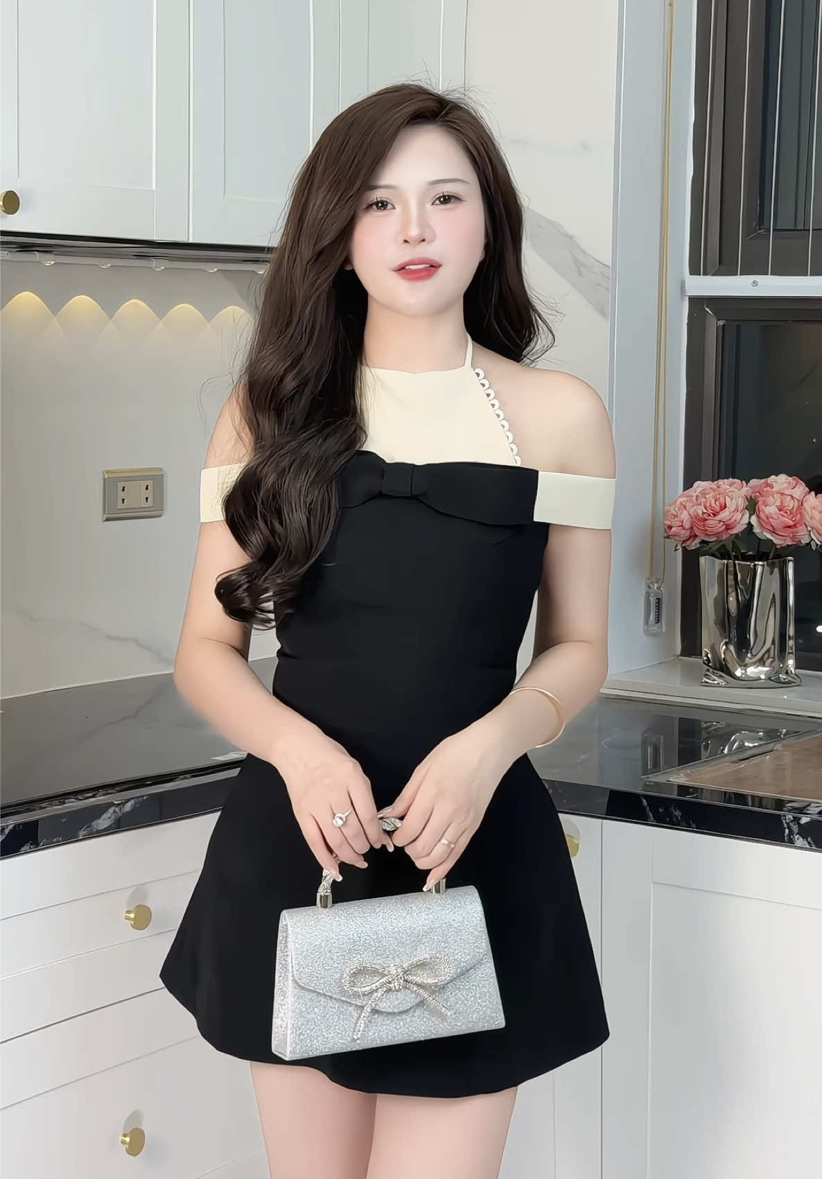 Váy thiết kế cổ yếm #champhanreview #vaythietke 