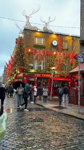 The brightest Christmas atmosphere right now 🎄✨🎁#dublin #templebar #travelphotography #ireland #irish 