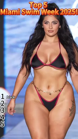 which color do you like Comment Who Was Your Favorite! #BikiniModel #FashionShow #TopModel #MiamiSwimWeek2025 #SwimWeek