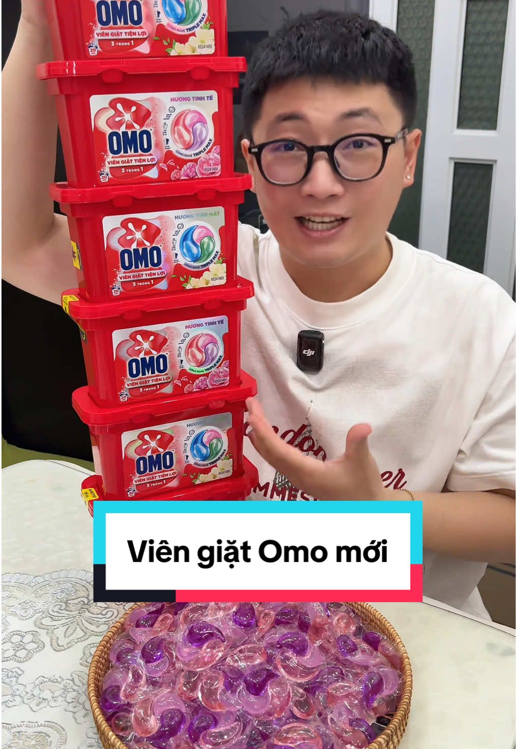 Viên giặt Omo 3 trong 1 giặt đồ sạch thơm lắm mấy chị ơi #viengiat #viengiatomo #viengiatomomatic3trong1tienloi #xuhuong 