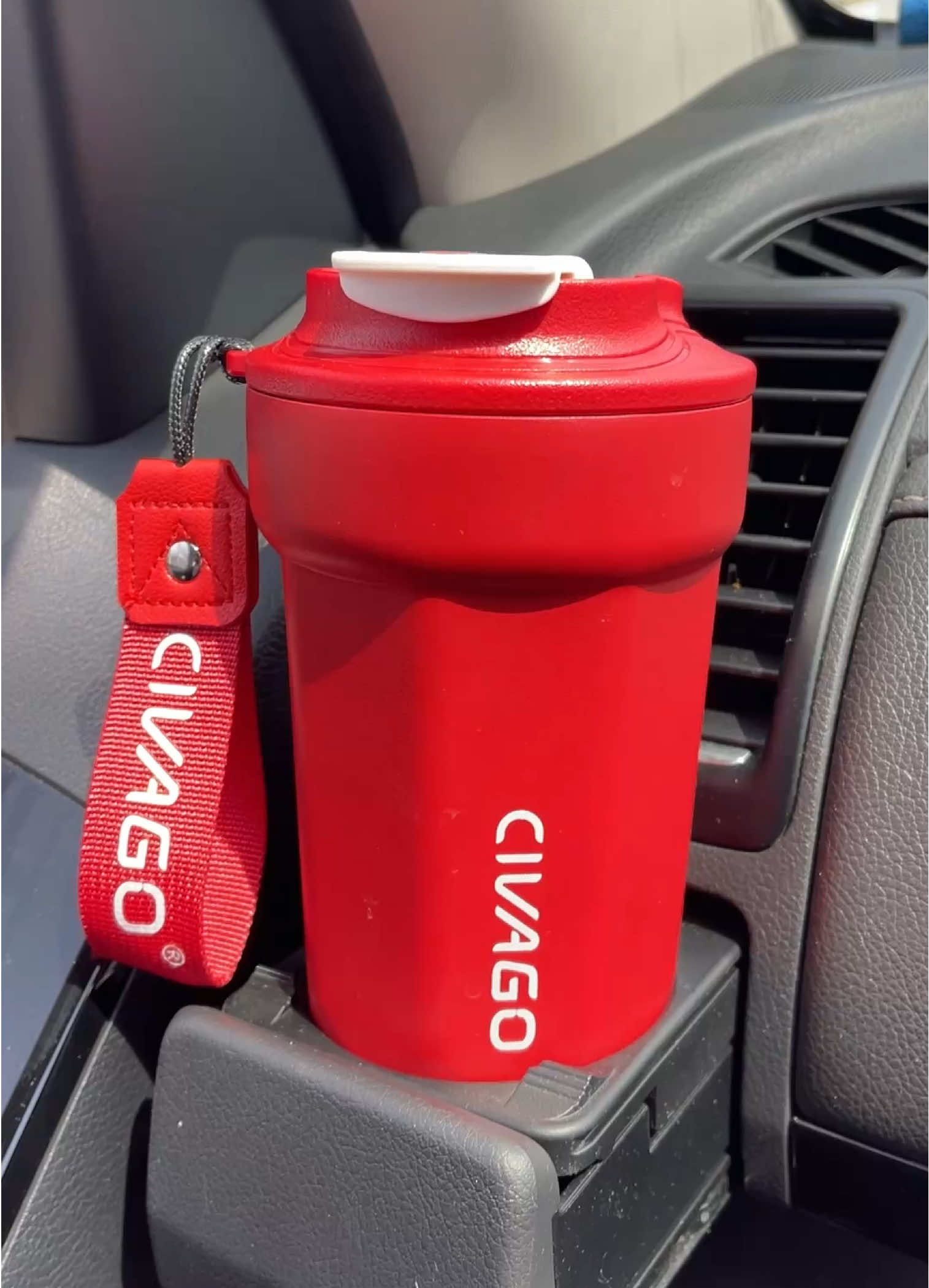 สีแดงสุดมากกกก ถูกใจ #แก้วน้ํา #แก้วเก็บความเย็น #แก้วเก็บอุณหภูมิ #civago #tiktokป้ายยา 