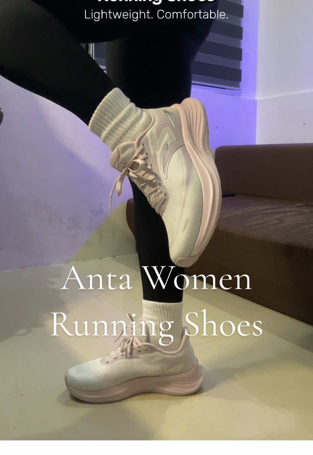 Anta women running shoes. Quality shoes pang all-around. Lightweight and comfortable.😍#shoesforwomen #anta #runningshoes #sportshoes #rubbershoesforwomen 