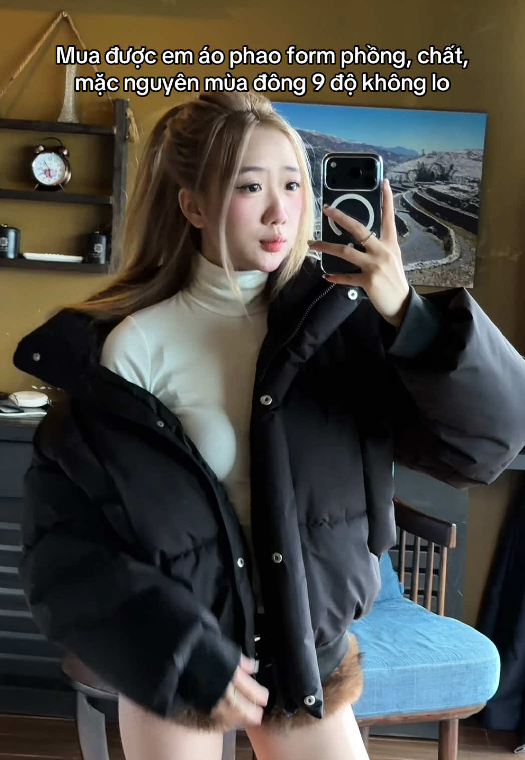 Áo phao mới form to, ấm #aophao #aophaobeo #aokhoac #phoidoxinh #xuhuong 