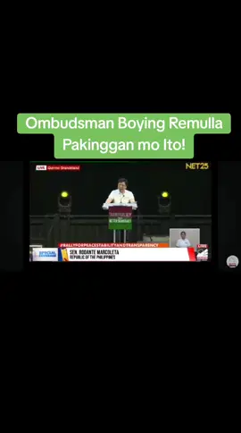 Sen. Rodante Marcoleta Binatikos si Ombudsman Boying Remulla #transparency #accountability 