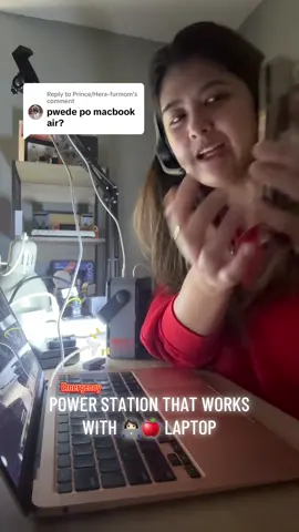 Replying to @Prince/Hera-furmom my orashare power station can work with 🍎 laptop while also charging other devices simultaneously. I use it mainly when electricity is down. #workfromhome #powerstation #powerbank 