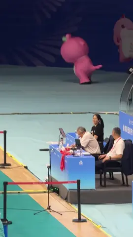 The happily dancing mascot of China’s 15th National Games 