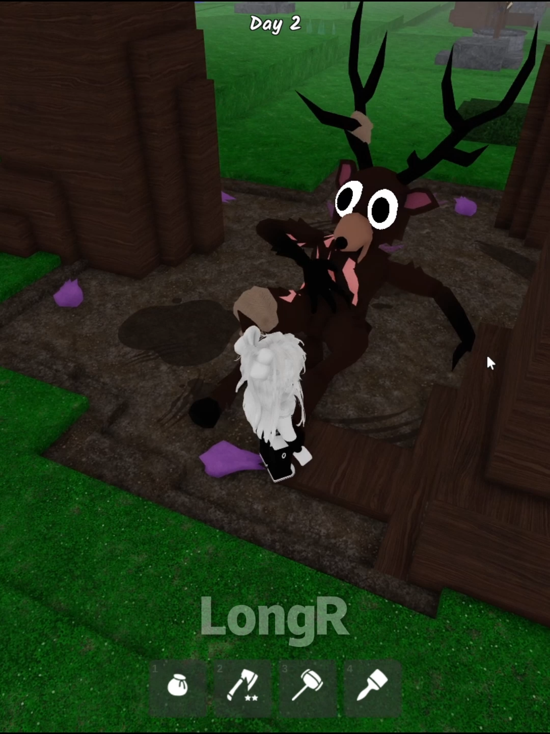 The Deer eat all Fruits  #99nightintheforest #roblox #longr #usa