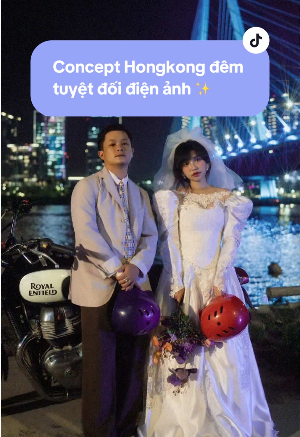Khách hỏi nhiều quá mà chưa có ảnh mẫu nên tụi tui tự làm mẫu luônnnn ✨  #fairytalewedding #chupanhcuoi #prewedding #hongkong #retro 