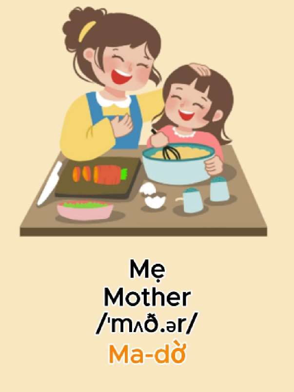 Từ vựng về gia đình #tiếnganhmỗingày #hoctuvungtienganh #english 