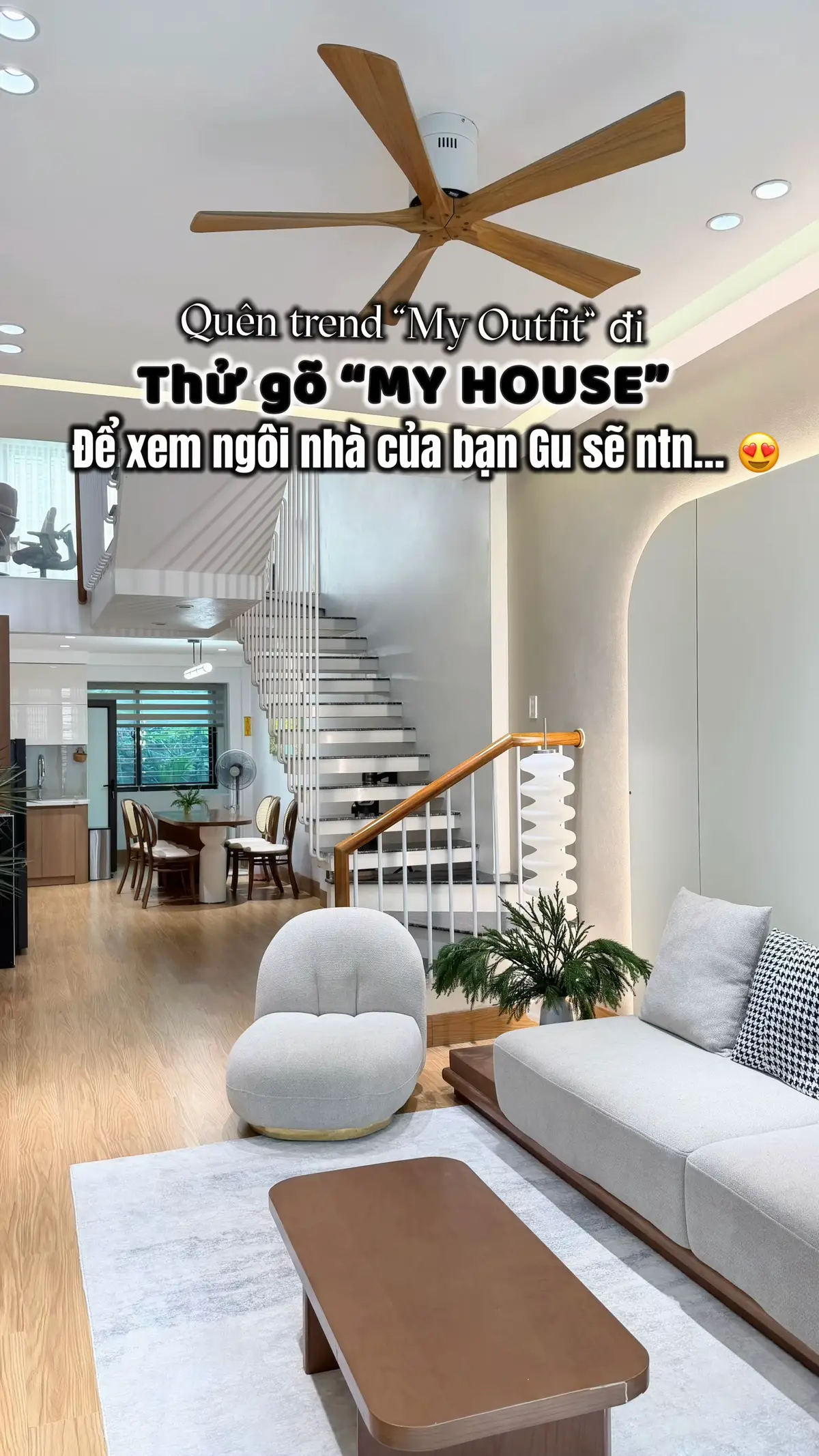 Thử trend “MY HOUSE”. Để xem ngôi nhà của bạn Gu sẽ ntn…các Bác ơi!!! 😍😍 Sau 8 tháng chạy đua hoàn thiện từng góc nhỏ… MY HOUSE chính thức lên ảnh. Các bác coi thử nhà mình có hợp gu không, để lại cmt cho nhà Bún biết với nha 🥰🥰 #Myhouse #hanhtrinhxaynha #noithatdep #nhabunday 