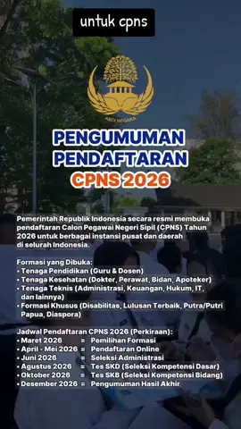 pengumuman pendaftaran CPNS untuk info lengkap klik link di bio profil #ikuti #terus #info ini#jangan #sampai ketinggalan