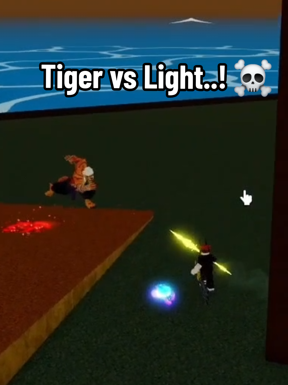 Tiger Vs Light..! ☠️ Fruit spawned but i miss walked on fruit..! + Who got it Light or tiger user? + soon part 2 ☠️ #bloxfruits #roblox #foryoupage #foryou #fyp 