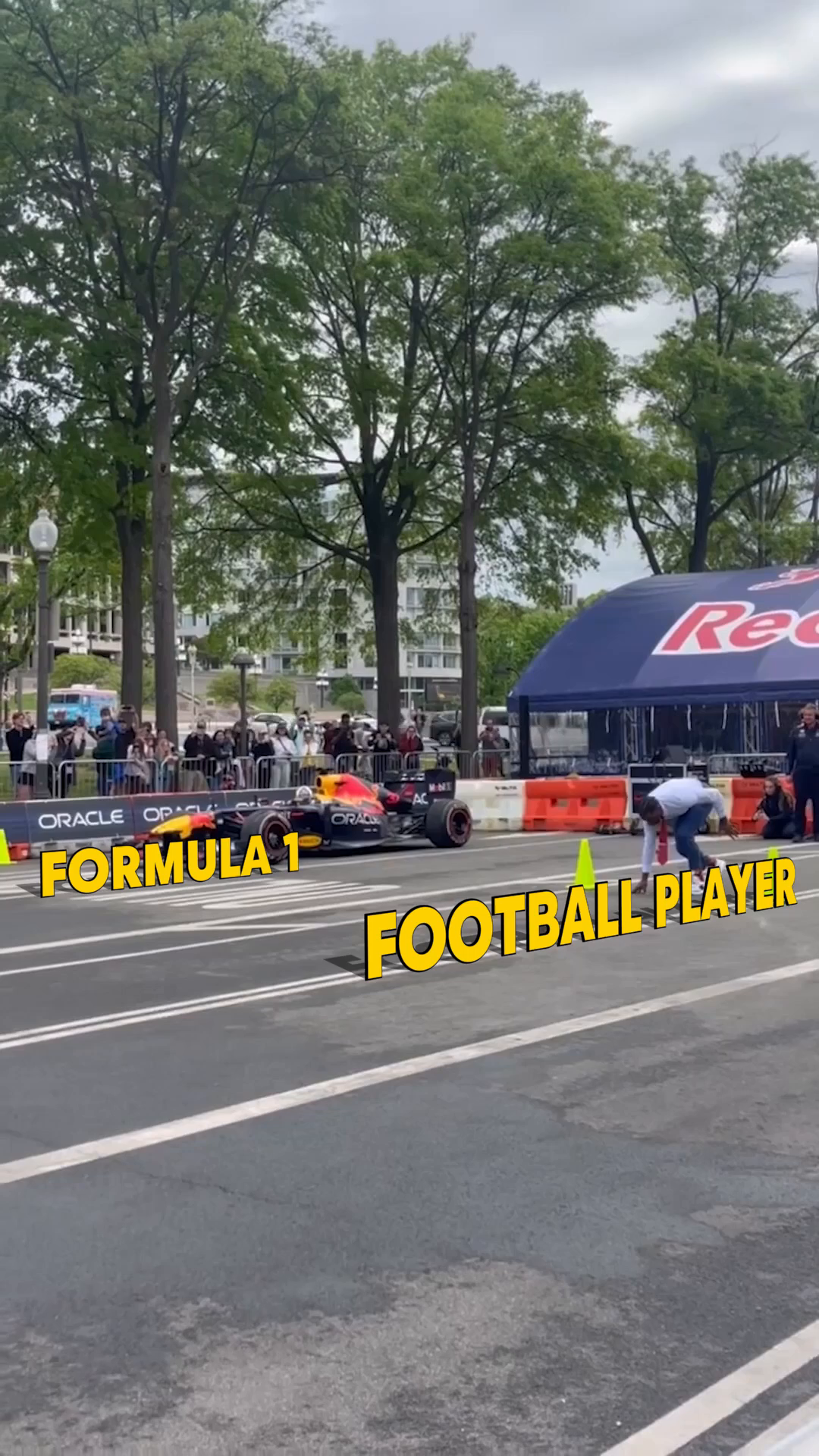 Endzone vs finish line 💨 #F1 #redbullmotorsports