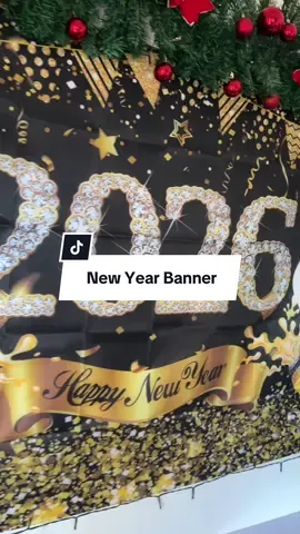 ang laki pala nito perfect pang backdrop sa new year #happynewyearbanner #happynewyearbackdrop #newyearbanner 