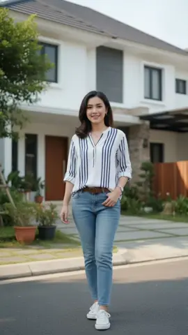 Tendblank kemeja cetak temperamen wanita atasan elegan #kemejawanita  #atasanwanita 