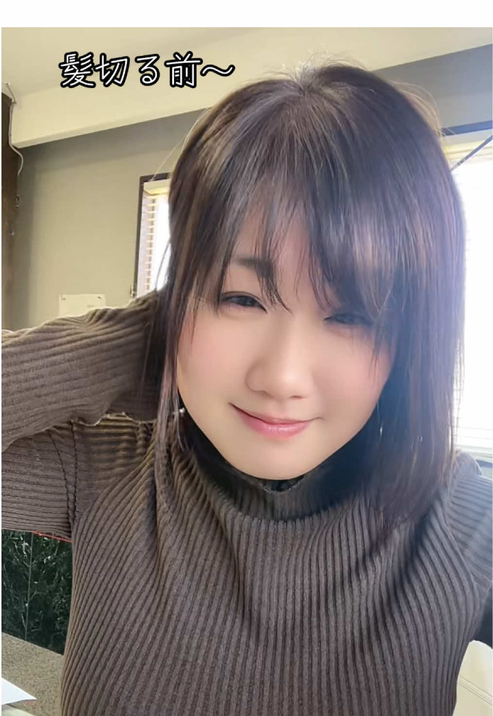 記念に動画撮ってただけです🤣🙏#ヘアカット  #前 とくに意味は、ありません！🤣🤣