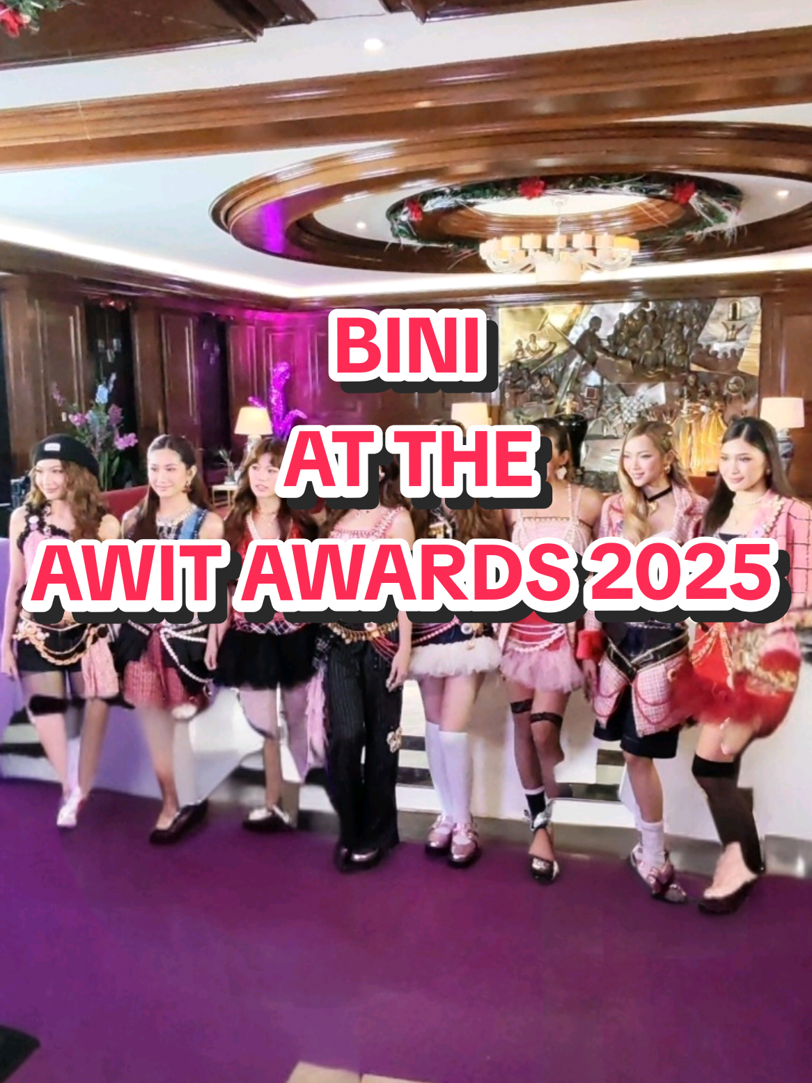 @bini_ph at the 38th @awitawards!  📷 from #HONOR4005G and Powered by #VibePH ! #38thAwitAwards #bini #BiniPH 