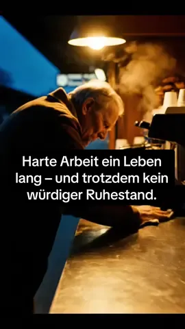In Deutschland müssen über eine Million Menschen über 67 weiterarbeiten, weil ihre Rente nicht reicht. Dieses Video wurde mit künstlicher Intelligenz erstellt, um auf das Thema Altersarmut aufmerksam zu machen. #Altersarmut #Rente #fyp #Deutschland #SozialeGerechtigkeit 