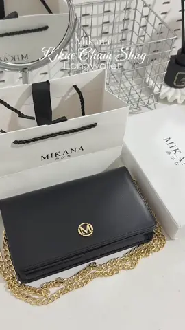 @Mikana Kikue Chain Sling Long Wallet | Superb Classy ✨🖤 #mikana #mikanajp #mikanabags #mikanacarefreeluxury #giftwithmikana 