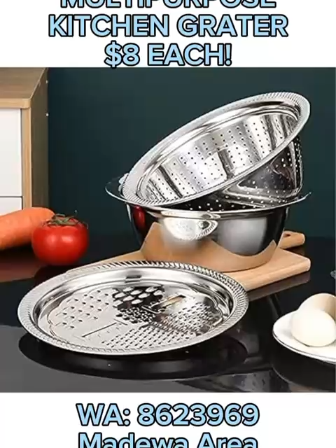Multipurpose Kitchen Grater - INSTOCK! $8 Each! Grate, shred, slice! Multipurpose Kitchen Grater - versatile, durable, and perfect for all your cooking prep needs 🍝🔪 FREE DELIVERY NATIONWIDE for purchases of $30 and above from us. Message us at +673 8623969 to get yours now! ✉#bruneifyp #fypbrunei #bruneitiktok #brunei #FYP #fyp #Brunei