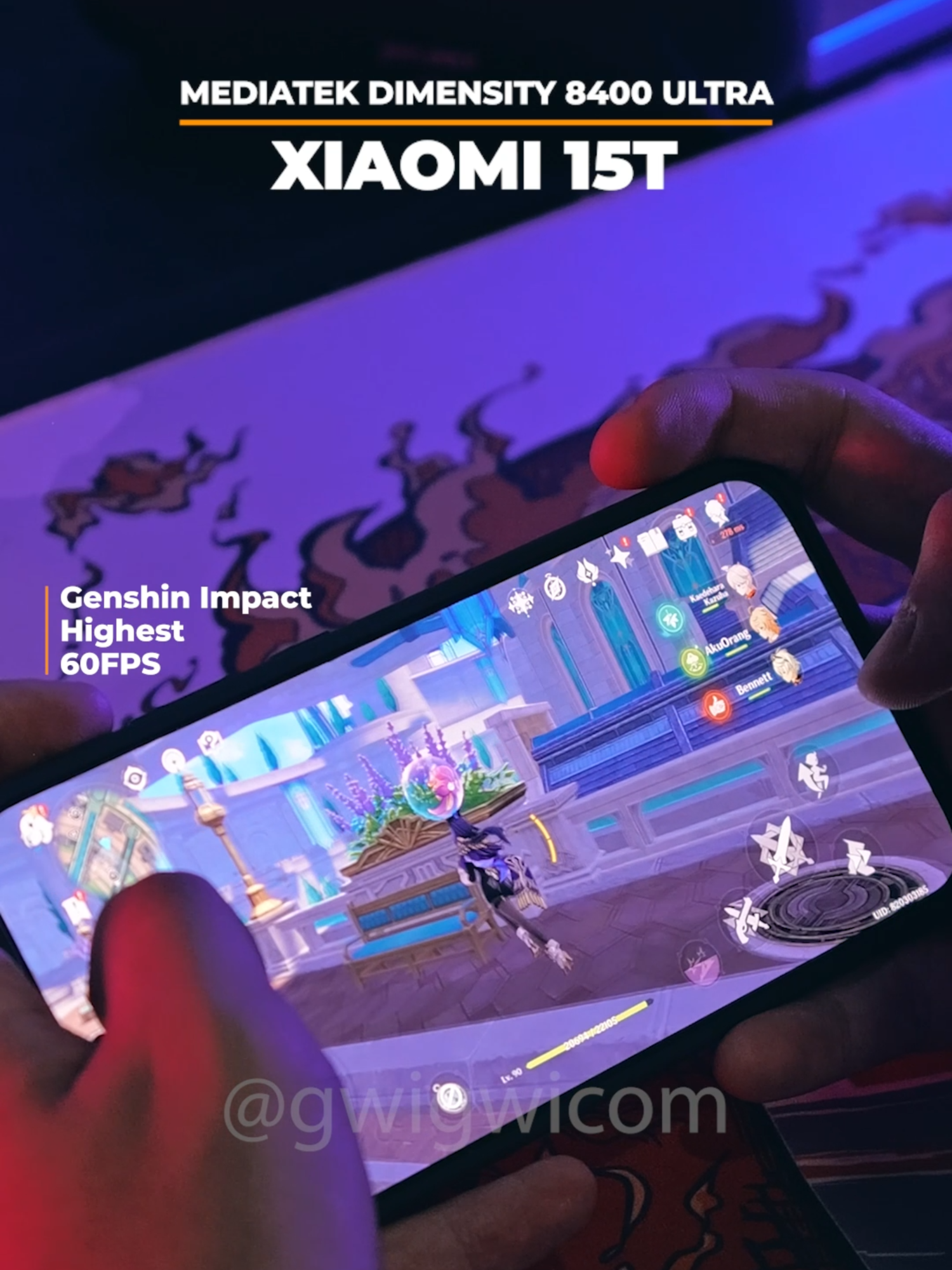 Tes Main Genshin Impact Highest Quality 60FPS | Xiaomi 15T | Dimensity 8400 Ultra #genshinimpact #fyppppppppppppppppppppppp #fypシ゚ #fyp #xiaomi15t