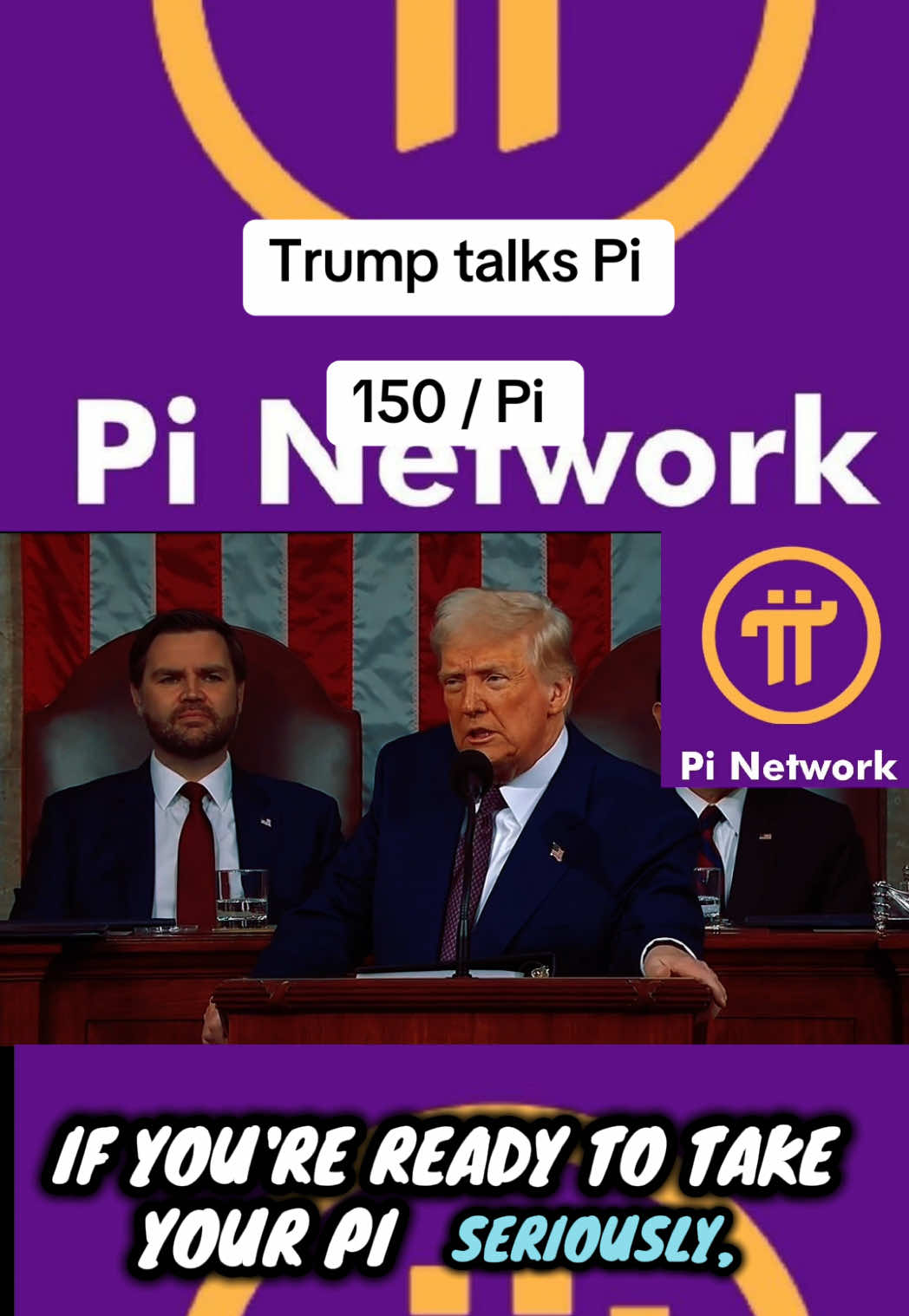 Trump talks pi …. #pinetwork #picoin #donaldtrump #pimainnet #pibrowser 