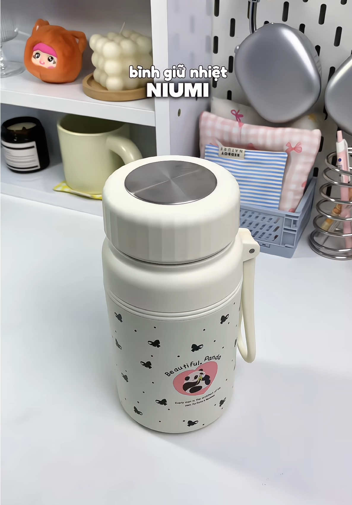 Bình giữ nhiệt nóng lạnh 6-12h siu cutee 🐼🐼#nhyeeunbox #niumi #binhgiunhiet #binhgiunhietcute #binhgiunhietniumi #unboxing #review #xuhuong #viral 
