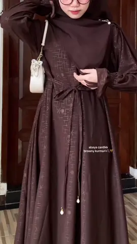 warnanya itu lohh bikin cerah banget di kulit🥹🫧🤎 #abaya #abayastyle 
