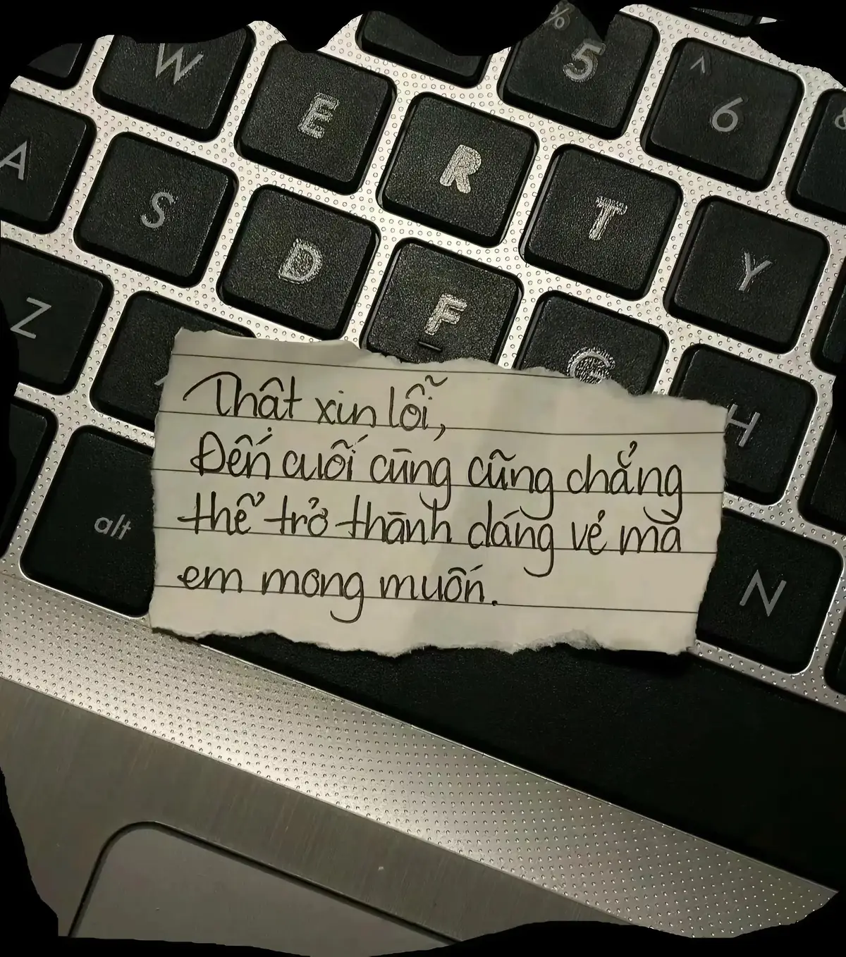 Thật xin lỗi đến cuối cùng cũng chẳng trở thành dám vẻ mà em mong muốn. #lovestory #buồn #boy #caption #xuhuong 