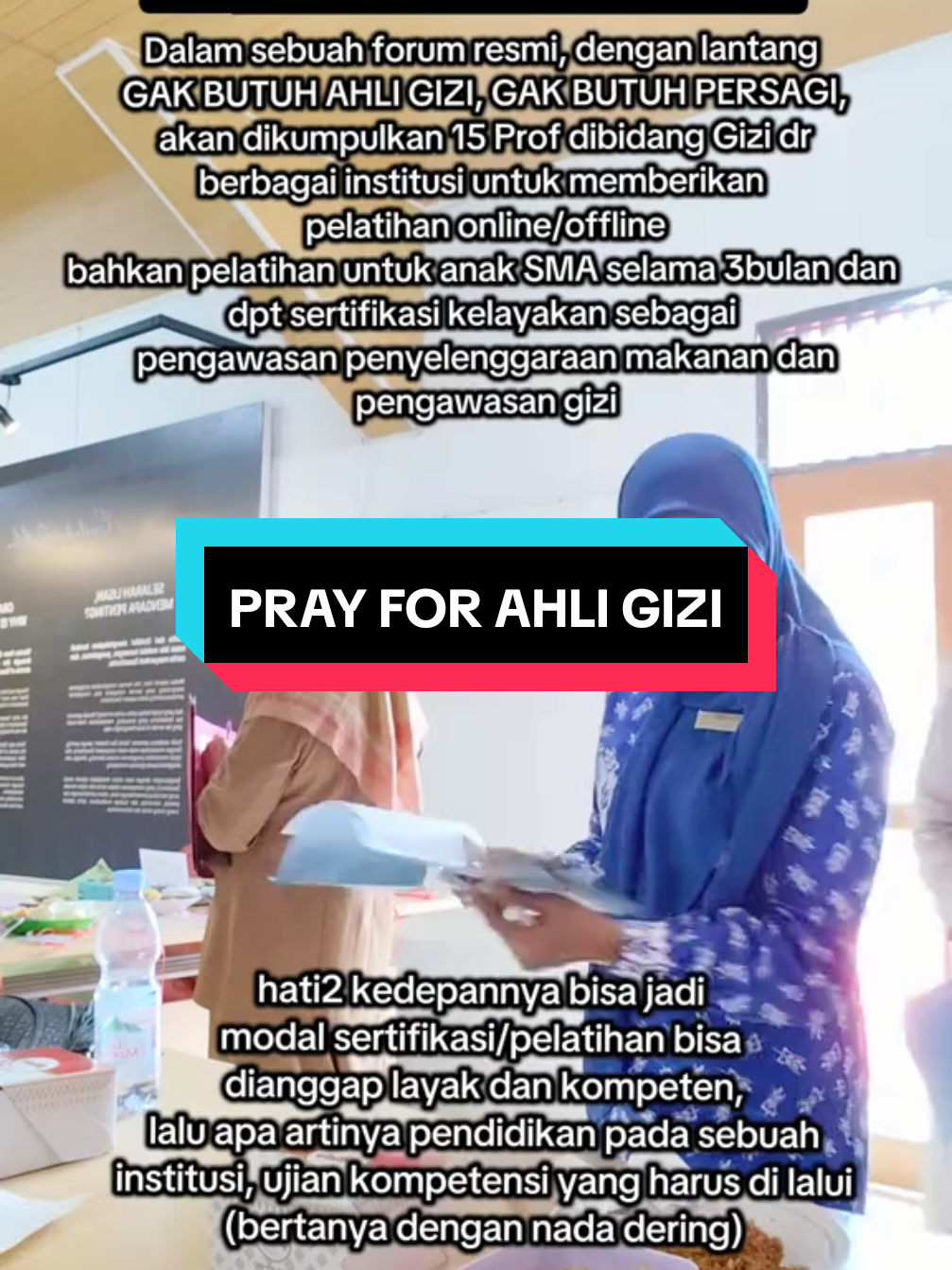 #PRAYFORAHLIGIZI ganti nama jangan badan gizi nasional tapi badan pengelola makan gratis  #tenagakesehatan  #ahligizi  #dietisien  #gizi 