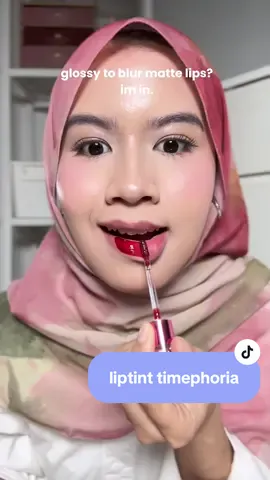 blurring tint anak barunya timephoria officially launch hari iniii! yg aku pake shade burst 💋👄💄 kalian ngincer yang mana?👀 #liptint #liptinttimephoria #timephoria 