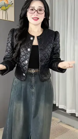 A01 Áo khoác phao Hàn dáng croptop