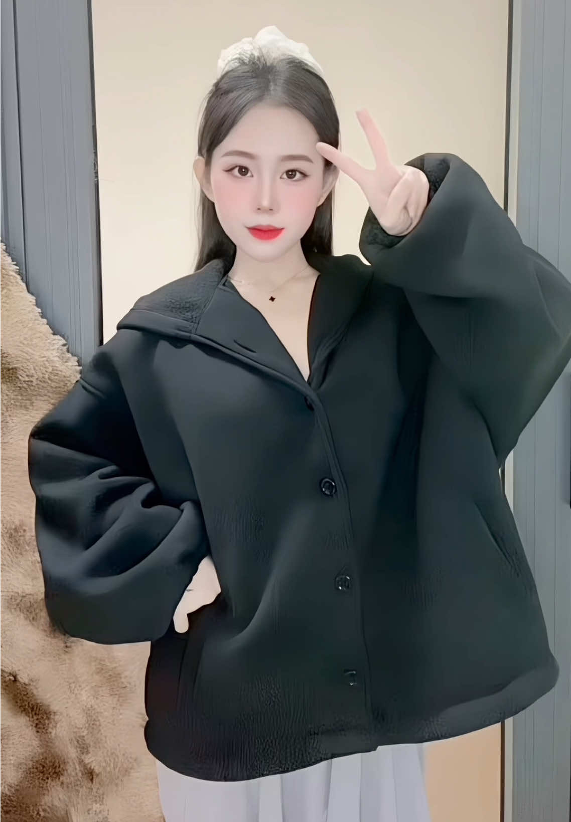 Siêu dày, lót lông mặc trời lạnh siêu ấm nha mấy bà ❄️ #aokhoac #thoitrangnu #bemeotrang99 #xuhuongtiktok #viralvideo 