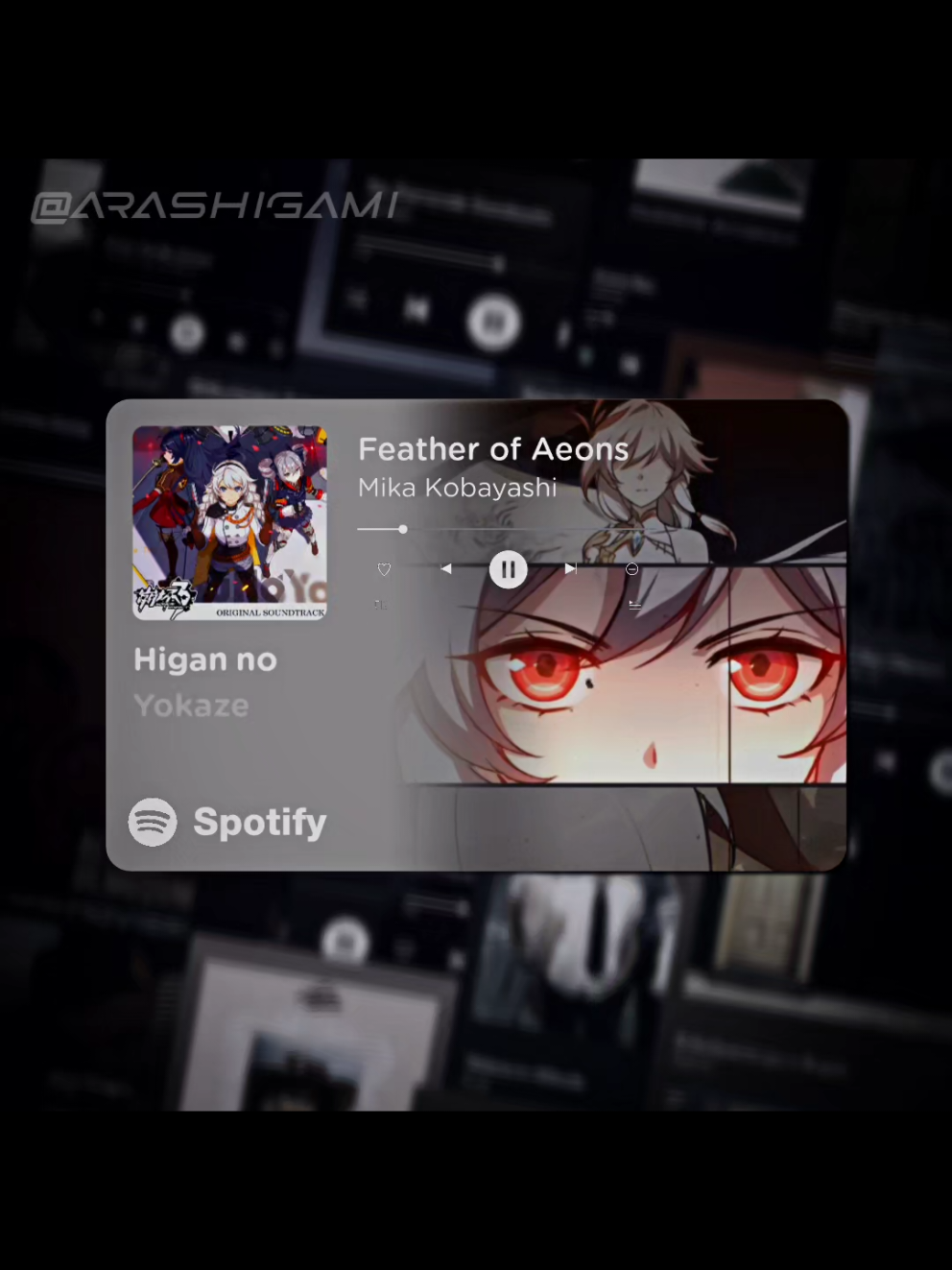this song so underrated #honkaiimpact3rd #honkaiimpact #fuhua #jingwei #arashigami 