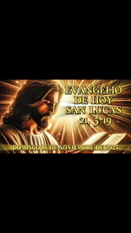 Evangelio según San Lucas 21, 5-19 de hoy Domingo #noviembre16 #2025 #evangelio #catolico #franxisco78 