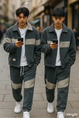 BỘ QUẦN ÁO THU ĐÔNG DÀI TAY NAM CỔ POLO CÚC CÀI VẢI DẠ NHUNG DÀY DẶN MENSWEAR PHONG CÁCH LỊCH LÃM THOẢI MÁI VÀ ẤM ÁP