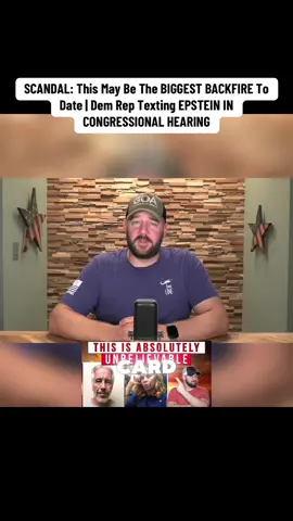 SCANDAL: This May Be The BIGGEST BACKFIRE To Date | Dem Rep Texting EPSTEIN IN CONGRESSIONAL HEARING #news #2anews #breakingnews #media #trump 