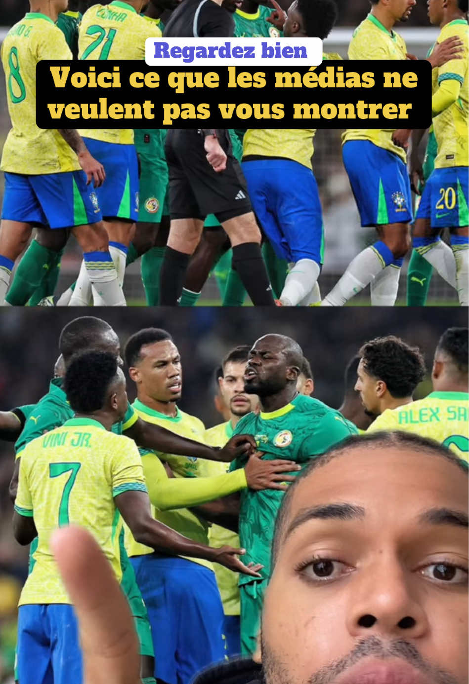 Ils veulent le faire passer pour le méchant #devinelapersonne #viniciusjunior #vinijr #brazil #rodrygogoes 