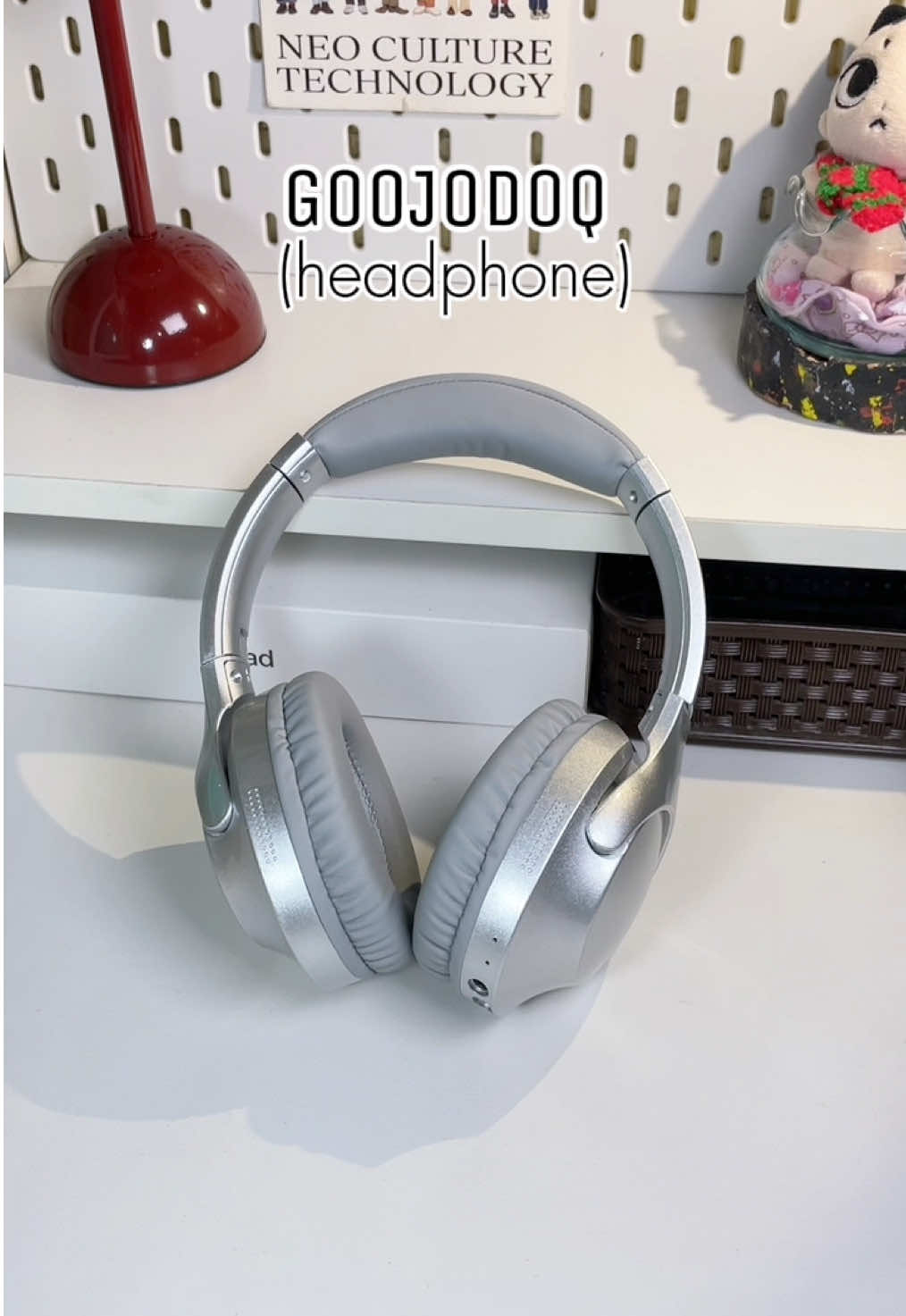 หูฟังแบบครอบ J232 ดีไซน์สวย ใส่สบาย 🎧🩶🖇️ #หูฟังGoojodoq #หูฟังครอบหู #หูฟังเสียงดี #หูฟังบลูทูธ #Goojodoq