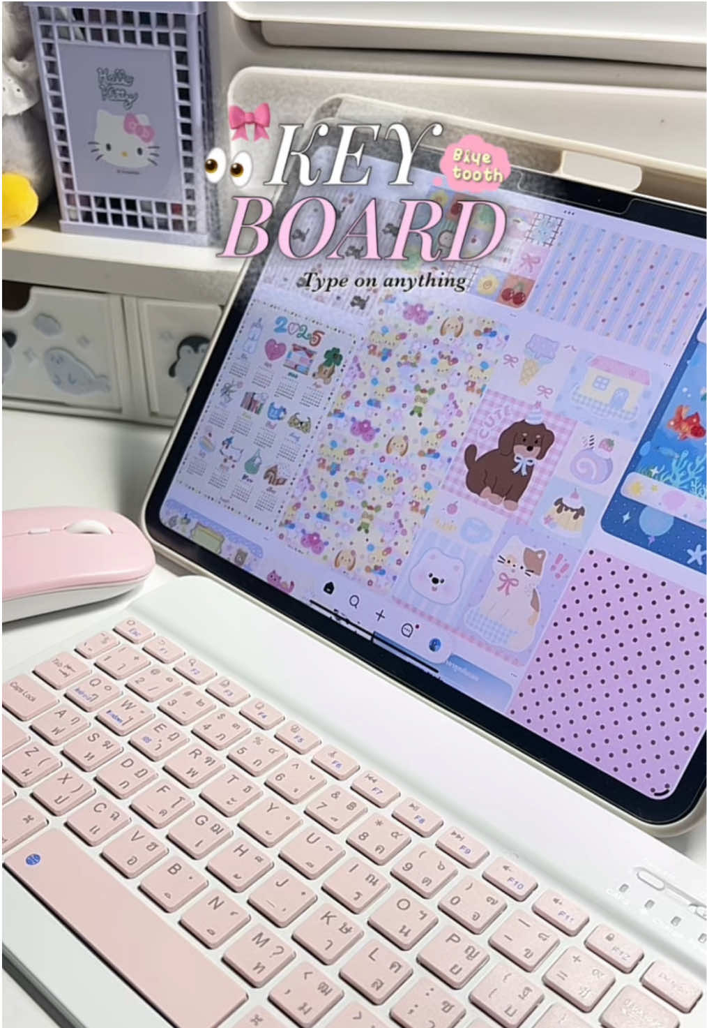 💞💞:สีน่ารักมากกกกก สีพาสเทลแบบนี้ไม่มีไฟRGBให้นะคะ ถ้าอยากได้ไปสีดำ ขาวเลยจะ มีไฟRGBให้เปลี่ยนได้ถึง7️⃣สีเลย#เพนกวินป้ายยา #แป้นพิมพ์ #แป้นพิมพ์บลูทูธ #เมาส์ไร้สาย 