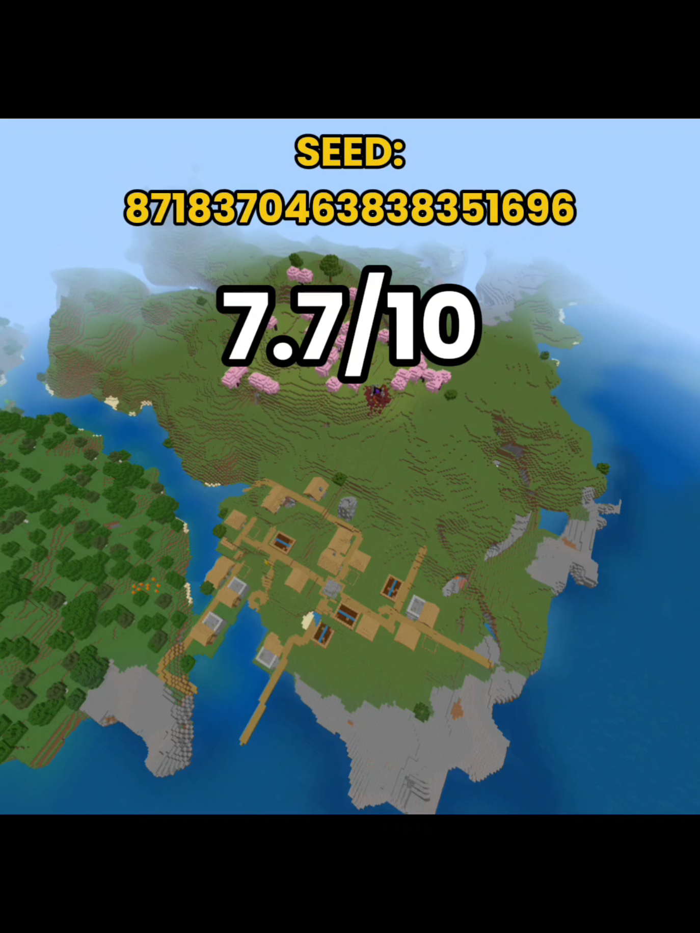 Part 2 | Best Speed Run or Survival Seed Ever?👍 SEED: 8718370463838351696 Version: Bedrock (1.21+) #MinecraftBedrock #MinecraftSeed #SpeedRunSeed #SurvivalSeed #BestSeed 