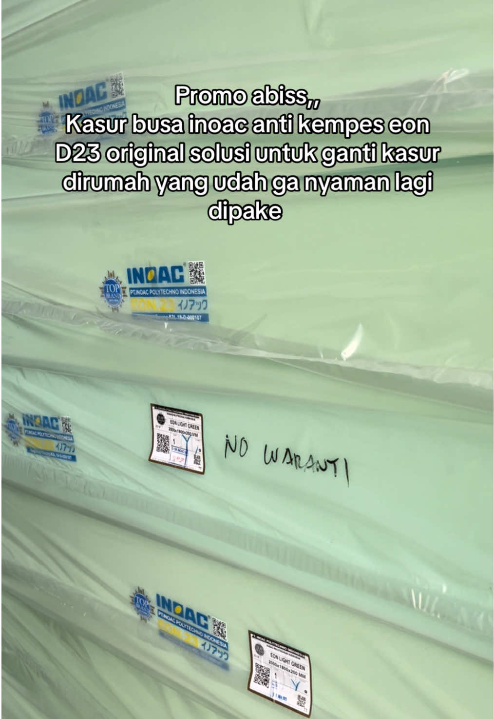 Kasur Busa Inoac anti kempes original eon D23 🫶🏻 #inoacoriginal #kasurinoac #inoac #kasurbusainoac 